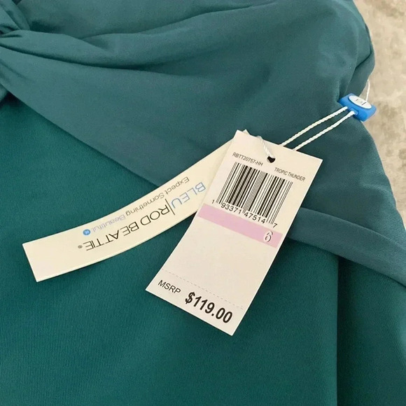 Bleu Rod Beattie TROPIC THUNDER Twist &
Shout Plunge One-Piece Swimsuit - Picture 7 of 8